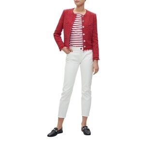 Claudie Pierlot Firey Red Tweed Jacket